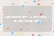 2008年的淘宝店值钱吗为什么（实践出真理：2009年各大网店系统比较分析）