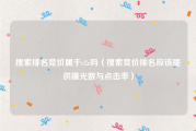搜索排名竞价属于c2c吗（搜索竞价排名应该提供曝光数与点击率）
