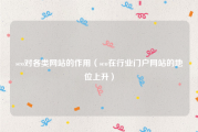 seo对各类网站的作用（seo在行业门户网站的地位上升）