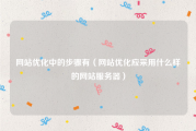 网站优化中的步骤有（网站优化应采用什么样的网站服务器）