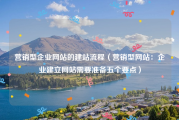 营销型企业网站的建站流程（营销型网站：企业建立网站需要准备五个要点）