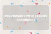 东盟电子商务规模扩大了多少倍（东盟各国电子商务信息化研究）