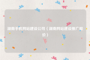 湖南手机网站建设公司（湖南网站建设推广报价）