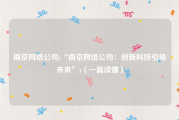 南京网络公司(“南京网络公司：创新科技引领未来”)（一篇读懂）