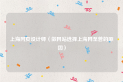 上海网页设计师（做网站选择上海网至普的原因）