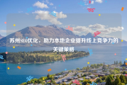 苏州SEO优化，助力本地企业提升线上竞争力的关键策略