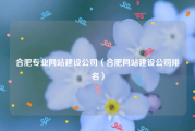 合肥专业网站建设公司（合肥网站建设公司排名）