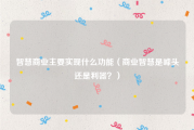 智慧商业主要实现什么功能（商业智慧是噱头还是利器？）
