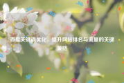 百度关键词优化，提升网站排名与流量的关键策略