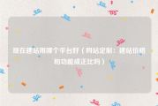现在建站用哪个平台好（网站定制：建站价格和功能成正比吗）