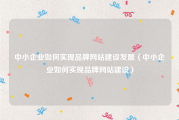 中小企业如何实现品牌网站建设发展（中小企业如何实现品牌网站建设）