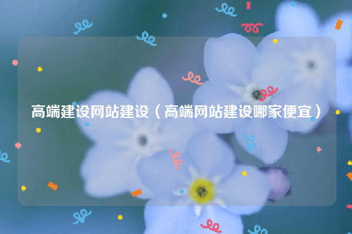 高端建设网站建设（高端网站建设哪家便宜）