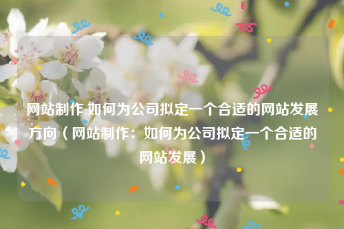 网站制作:如何为公司拟定一个合适的网站发展方向（网站制作：如何为公司拟定一个合适的网站发展）