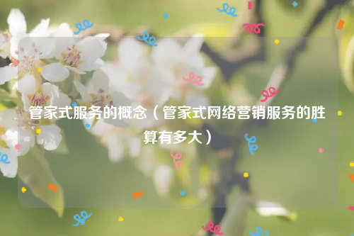 管家式服务的概念（管家式网络营销服务的胜算有多大）