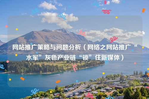 网站推广策略与问题分析（网络之网站推广“水军”灰色产业链“锁”住新媒体）