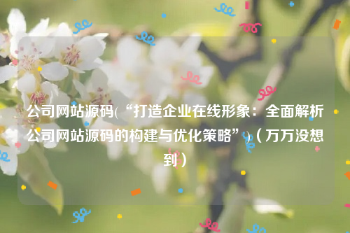 公司网站源码(“打造企业在线形象：全面解析公司网站源码的构建与优化策略”)（万万没想到）