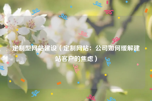 定制型网站建设（定制网站：公司如何缓解建站客户的焦虑）