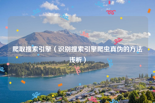 爬取搜索引擎（识别搜索引擎爬虫真伪的方法浅析）