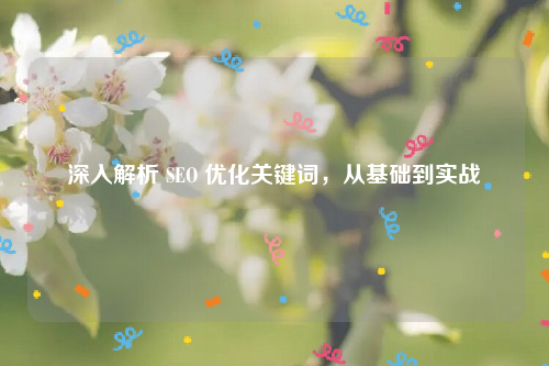 深入解析 SEO 优化关键词，从基础到实战