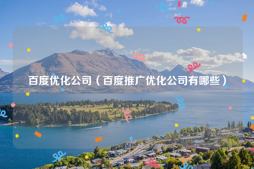 百度优化公司（百度推广优化公司有哪些）