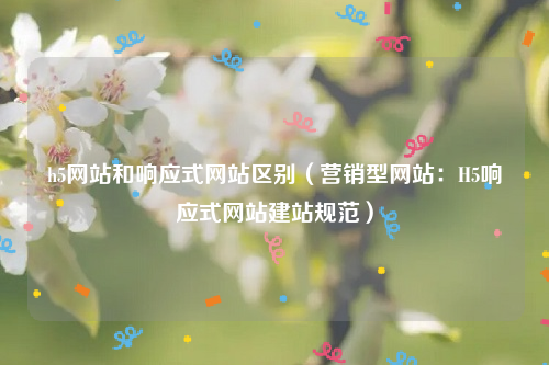 h5网站和响应式网站区别（营销型网站：H5响应式网站建站规范）