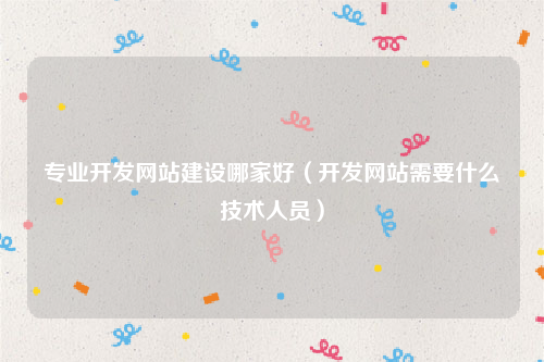 专业开发网站建设哪家好（开发网站需要什么技术人员）